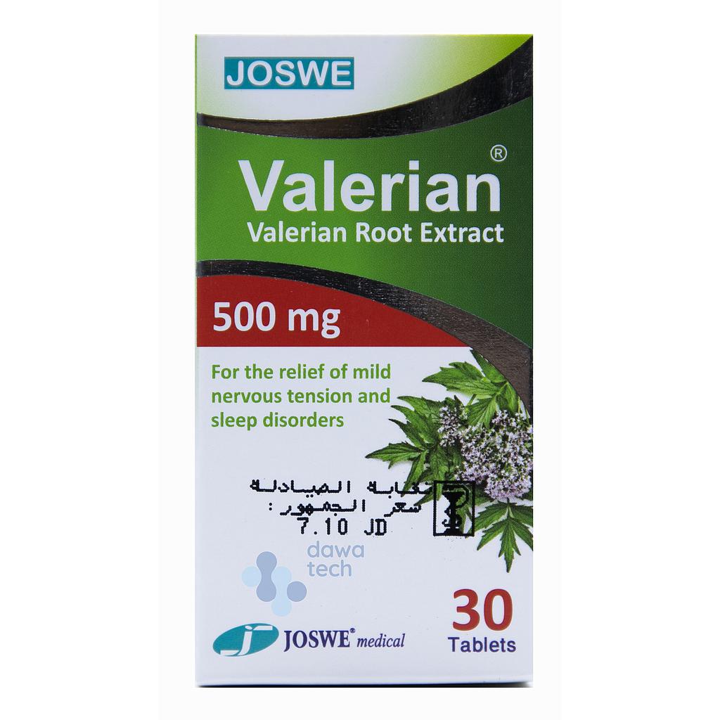 VALERIAN 500MG 30TAB