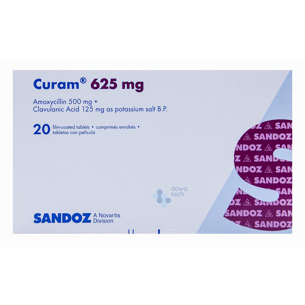 CURAM 625 MG 20 TAB