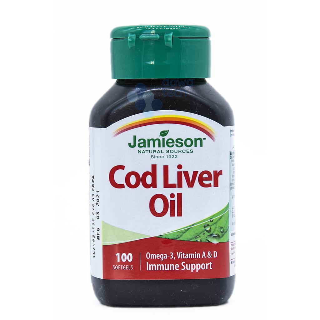 J/COD LIVER OIL 100CAP