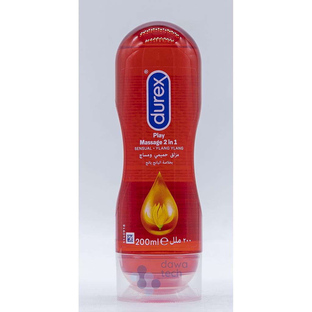 DUREX PLAY SENSUAL 2IN1 200ML احمر