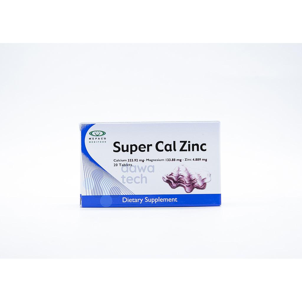 SUPER CAL ZINC 20TAB